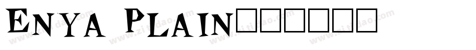 Enya Plain字体转换